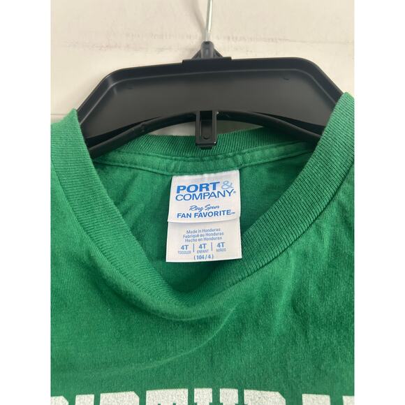 NWOT Port and Company Toddler Boys Green Birthday Boy 4 Soccer T Shirt Size 4T - Picture 3 of 3